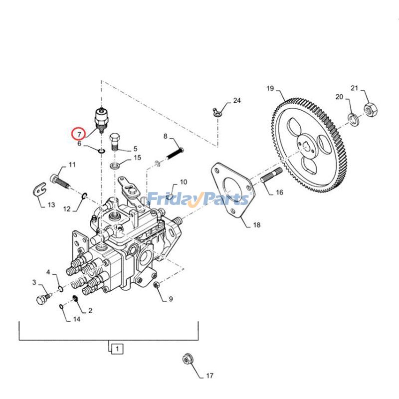 FridayParts 12V Shut-Off Solenoid Valve for Cummins ISB NH855 NT855 QSB4.5 QSB5.9