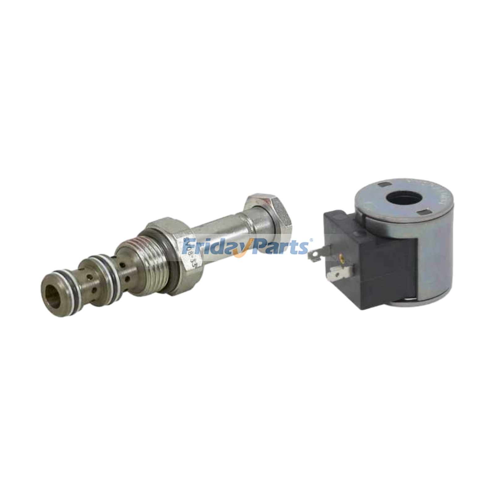 12V Solenoid Cartridge Valve with 2-Pin Coil Replacement for Hydraforce SV08-33-0-N-12EG