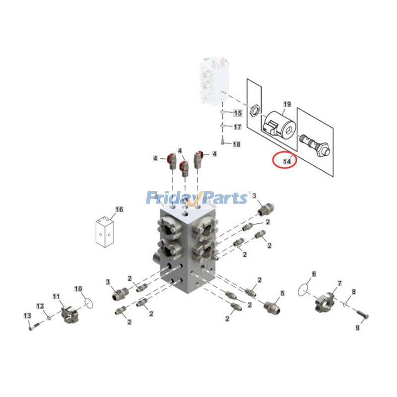 FridayPartsの12V ソレノイド スプール カートリッジ バルブ