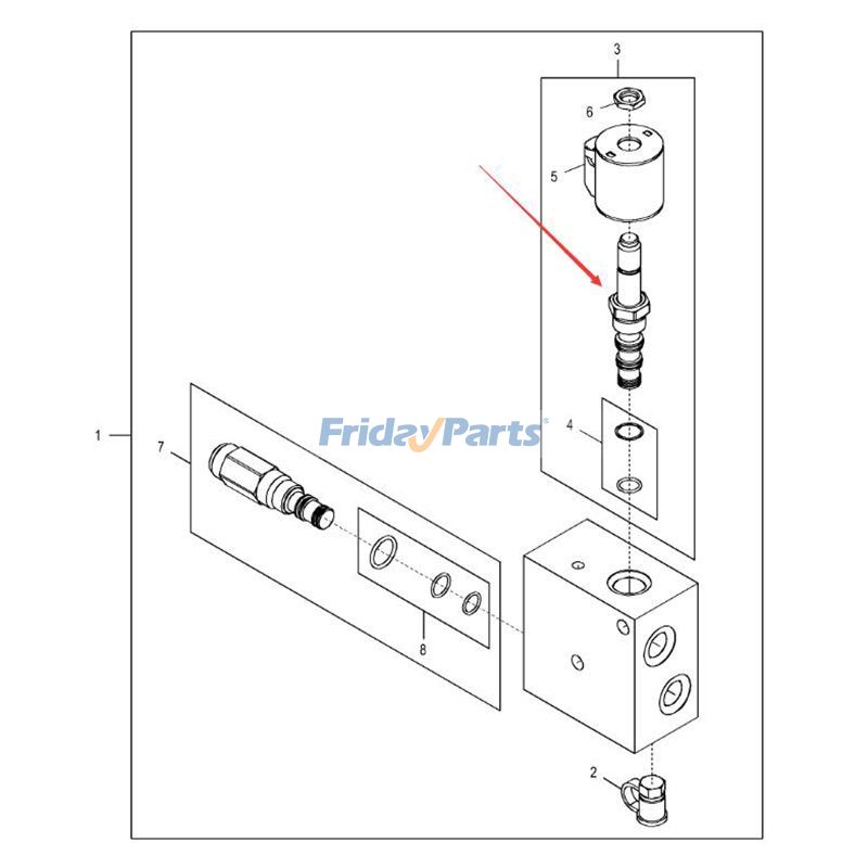FridayParts 12V Solenoid Spool Valve 844