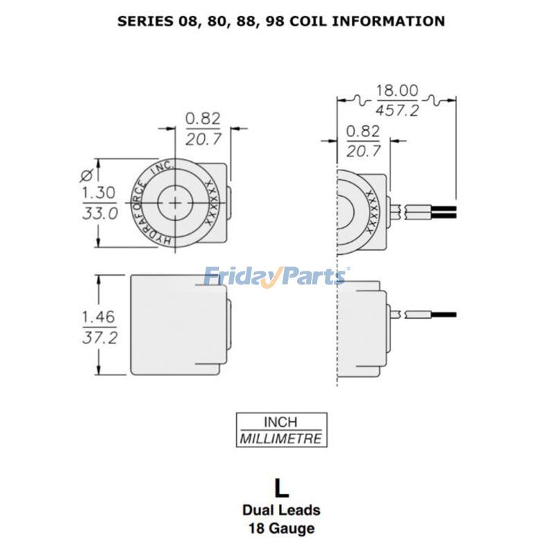  12V Solenoid Valve Coil 98 For Hydraforce