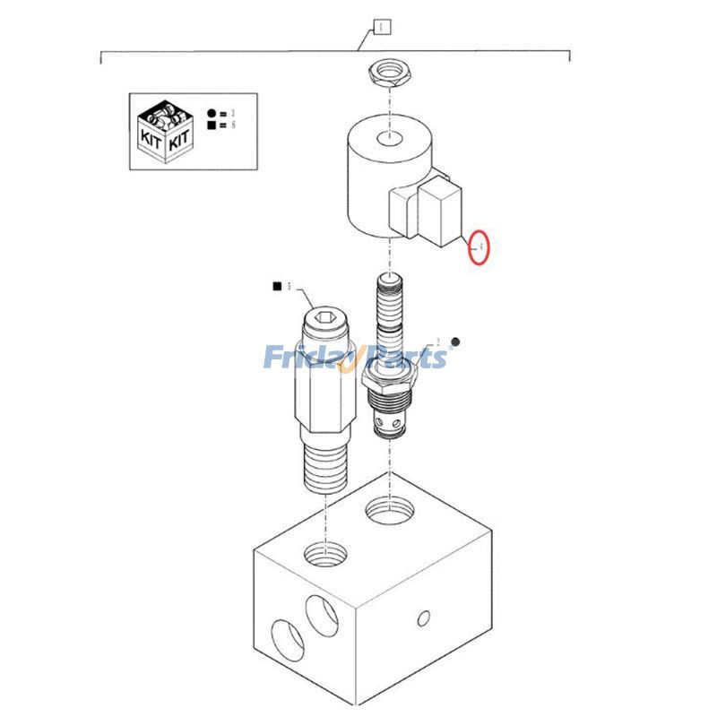  12V Solenoid Valve Coil Combine Cotton Picker For CASE