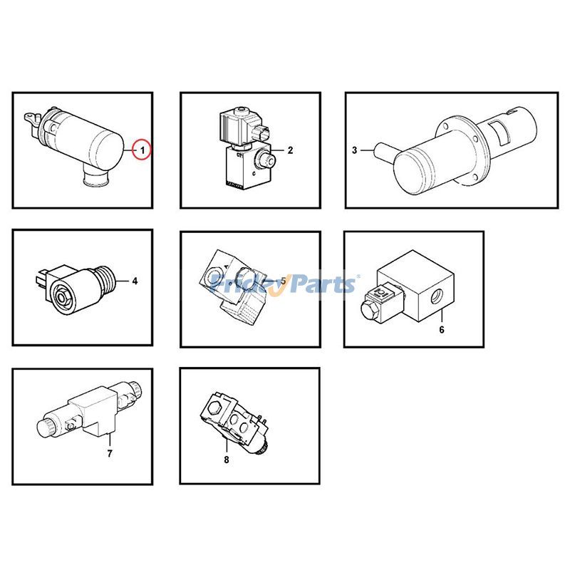 FridayParts 12V Solenoid Vavle Wheel
