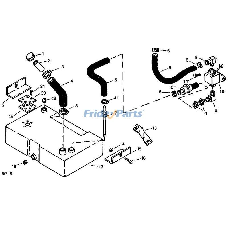 Loader 12V Solid State Fuel Pump Skid Steer