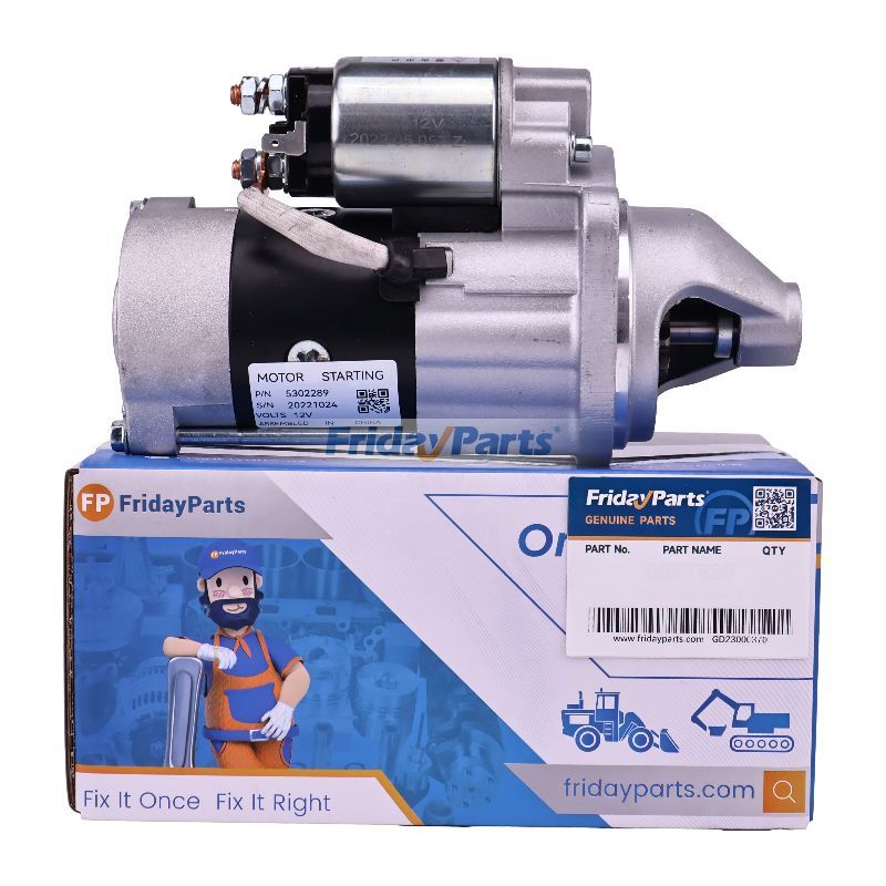 ぷー 12V Starter Motor 5302289 5449610 for Cummins Engine ISF2.8