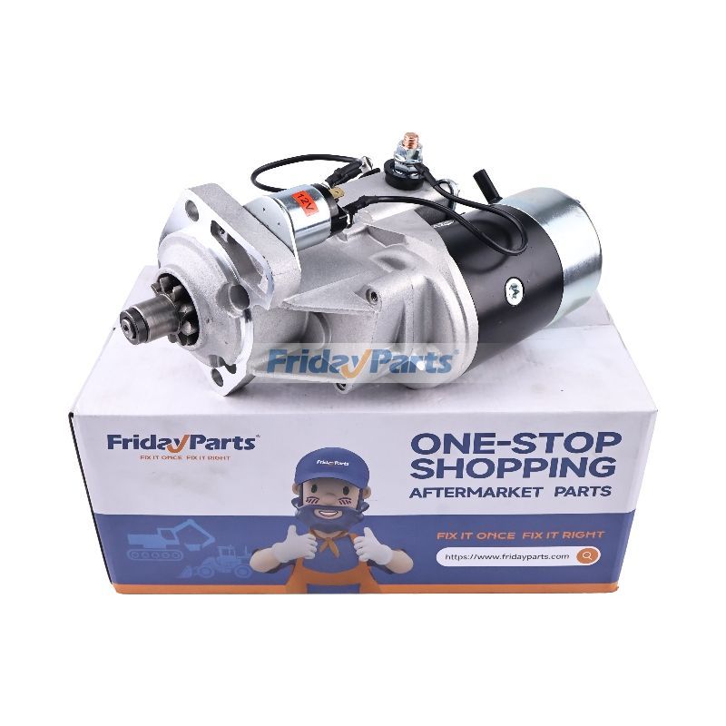 12V Starter Motor Assembly 1J552-63010 for Kubota Track Loader SVL90 SVL90-2 SVL90-2C SVL90C