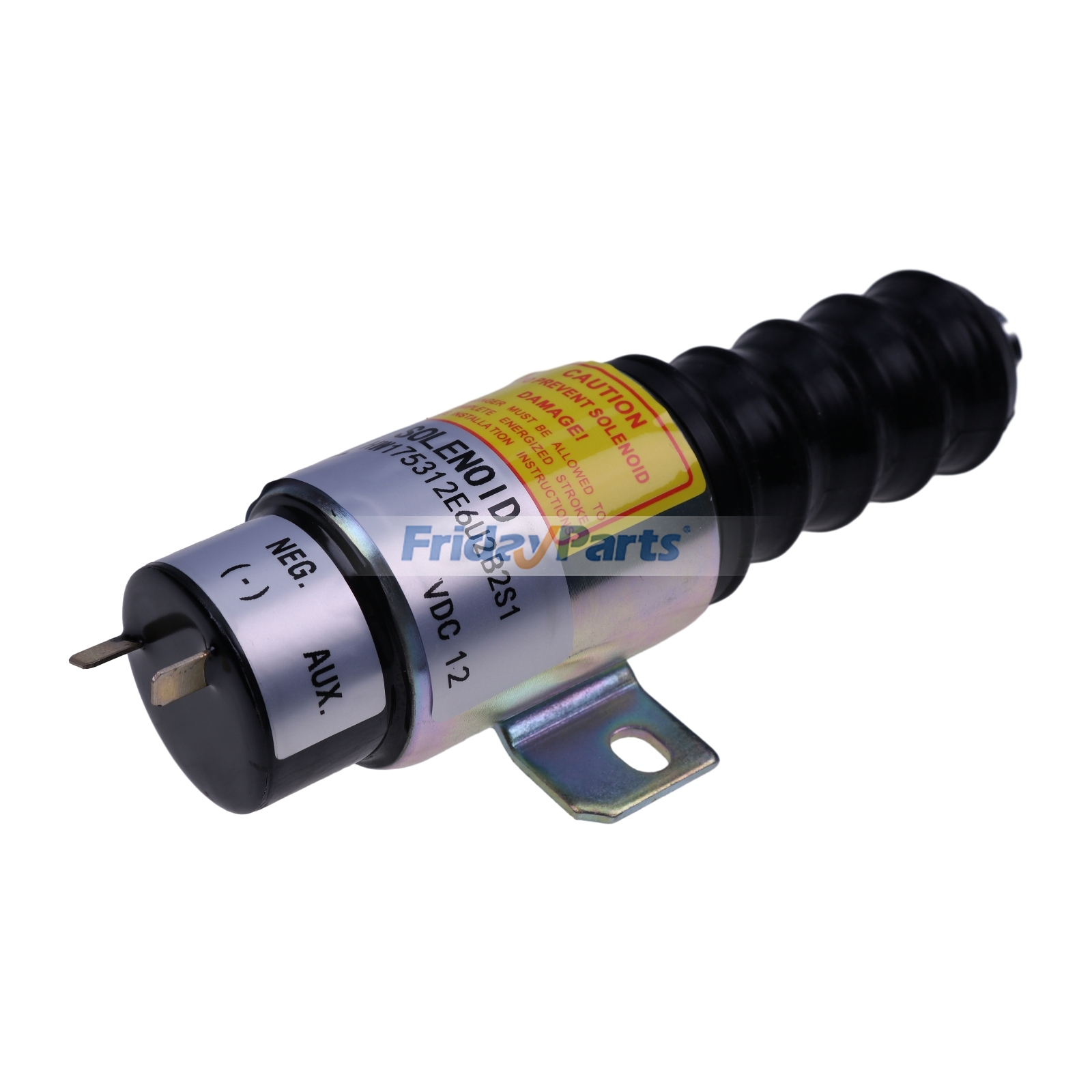 12V Stop Solenoid 1700-2563 1753-12E6U2B2S1 Replace Woodward