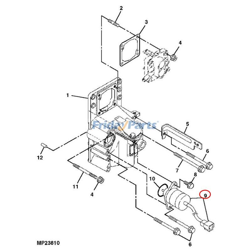 12-V-Stoppmagnetschalter John Deere vornebei FridayParts kaufen