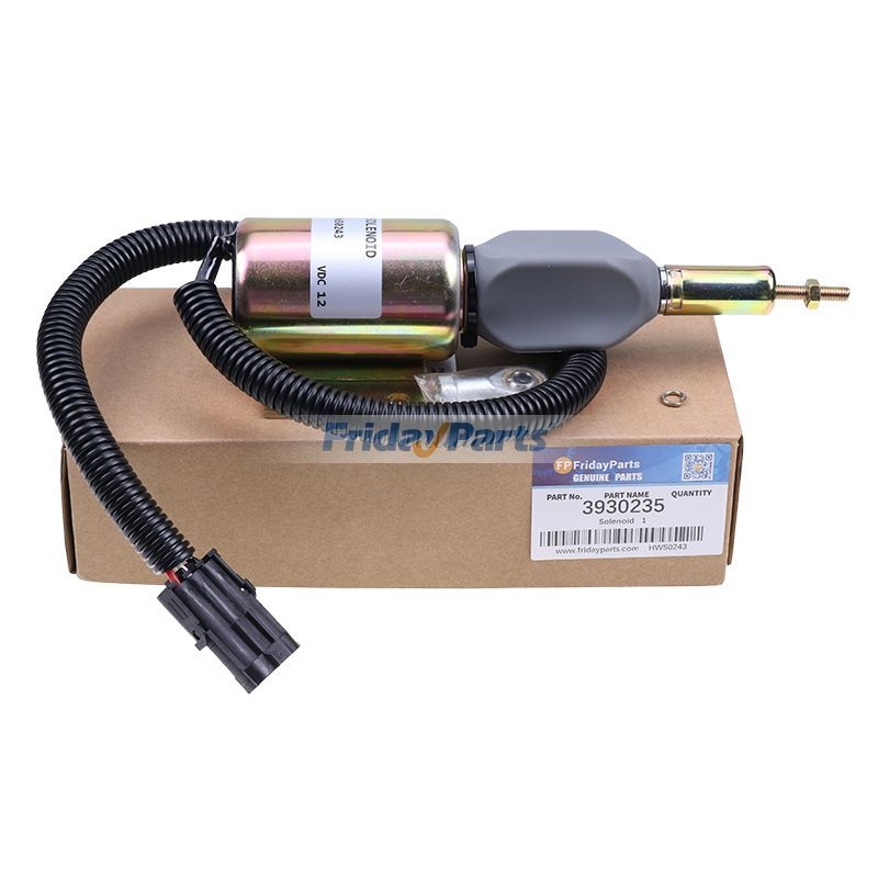 12V Stop Solenoid Valve 3930235 SA-4348-12 for Cummins Engine 6C 8.3