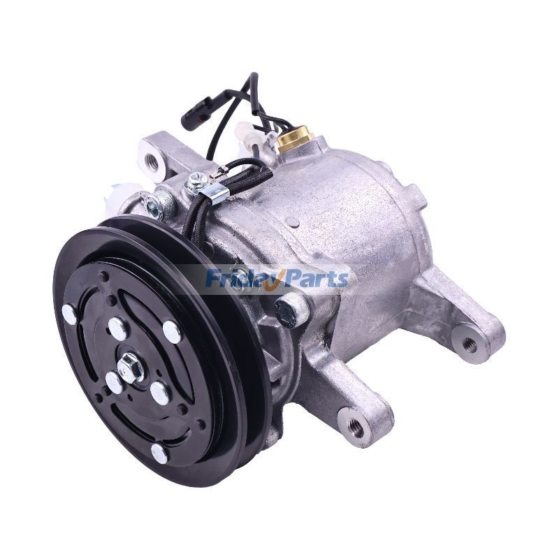 12V SV07E 1PK 111mm A/C Compressor 447280-3081 for Kubota SSV65C SVL90C KX040-4 U55