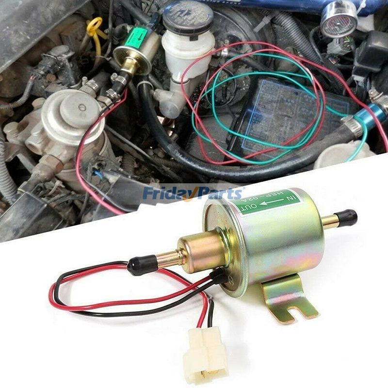 Engine 12V Universal 2.5-4 PSI Gas Diesel Inline Low Pressure Electric Fuel Pump