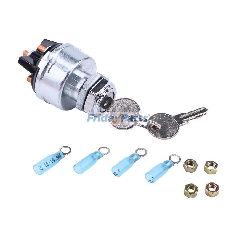 Interruptor de encendido universal de 12 V, 2 llaves estilo GM, 4 posiciones, encendido y apagado, arranque ACC para automóvil y camión Para OTRA MARCA