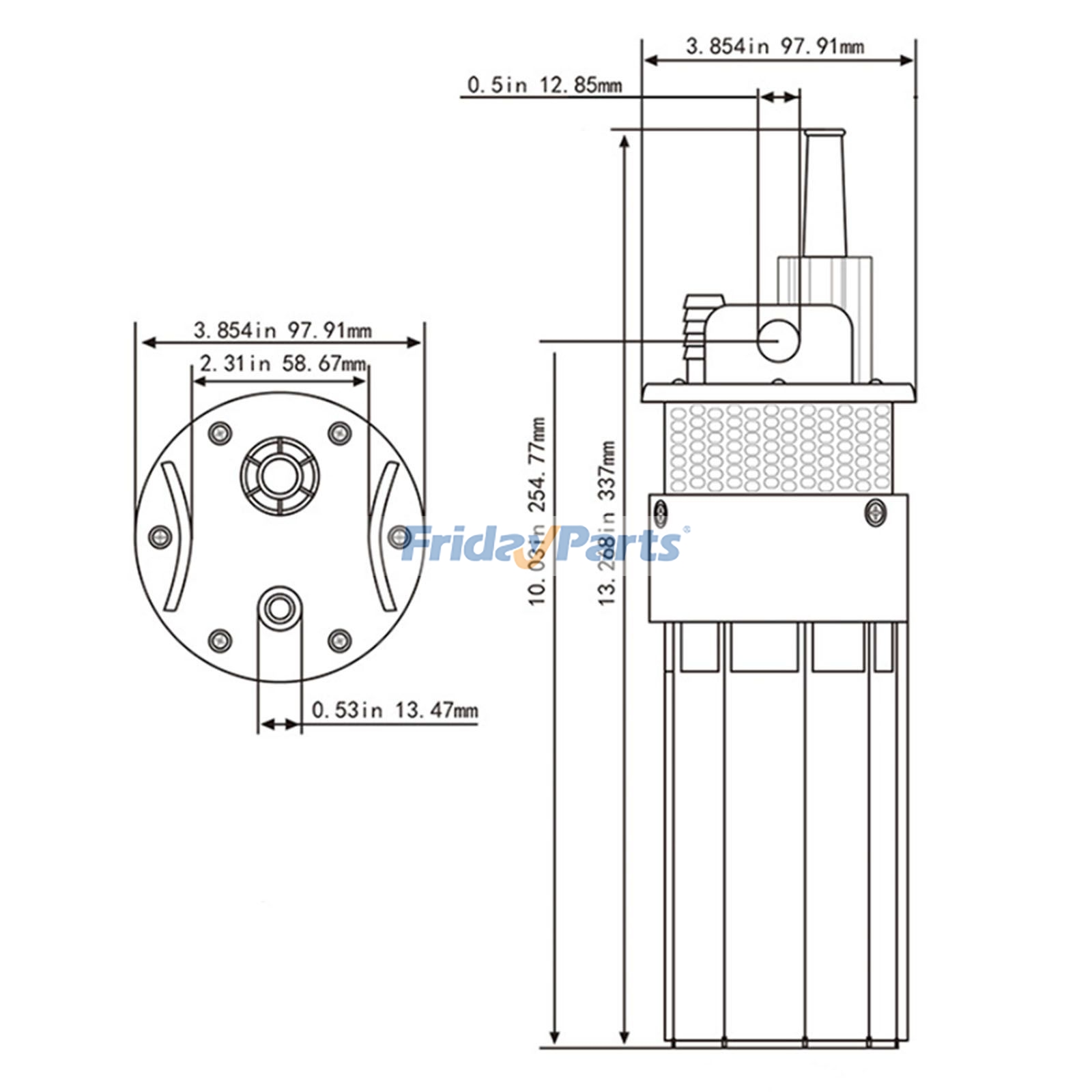 Bomba sumergible Surgeflo SP-12 SP-24 de 12 V/24 V para equipos de limpieza Para OTRA MARCA