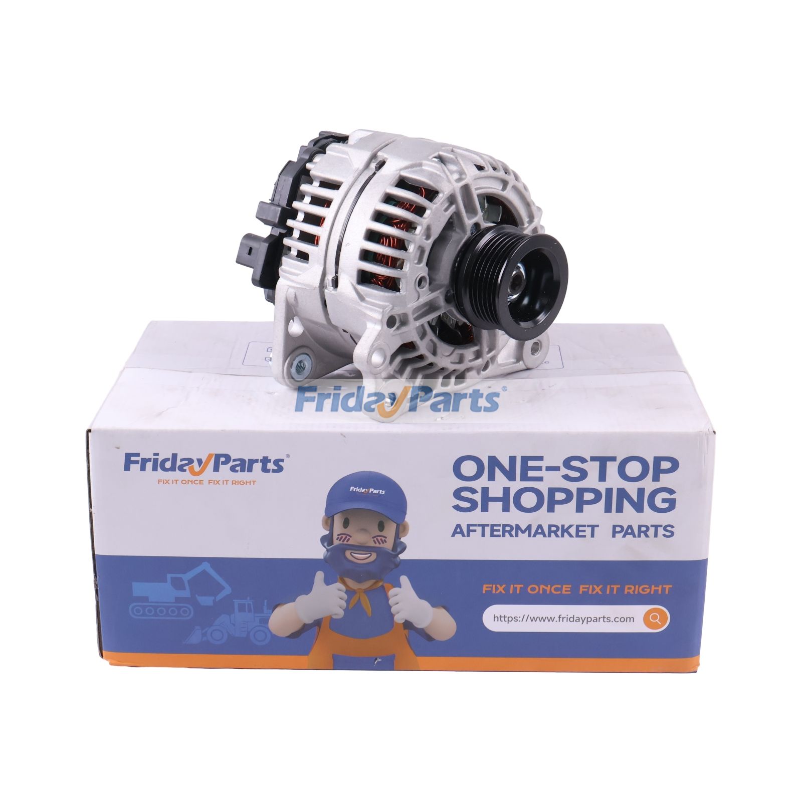 12V 90A Alternator AT476305 for Yanmar Engine 4TNV86 4TNV98 John Deere Loader 325G 324G 320G 318G 317G 316GR