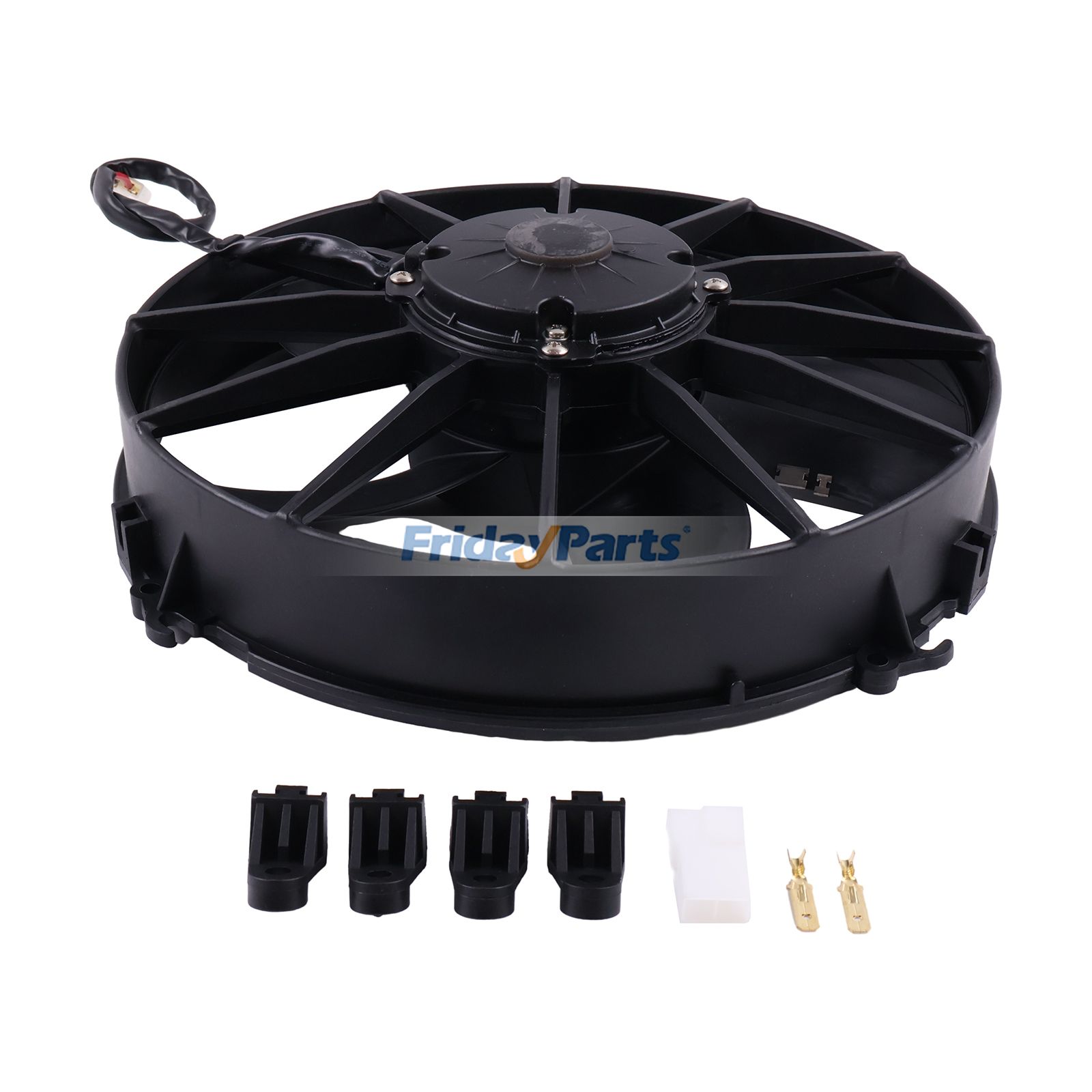 12V Aftermarket Spal VA01-AP70/LL-79S Cooling Fan for Excavator Loader Dozer