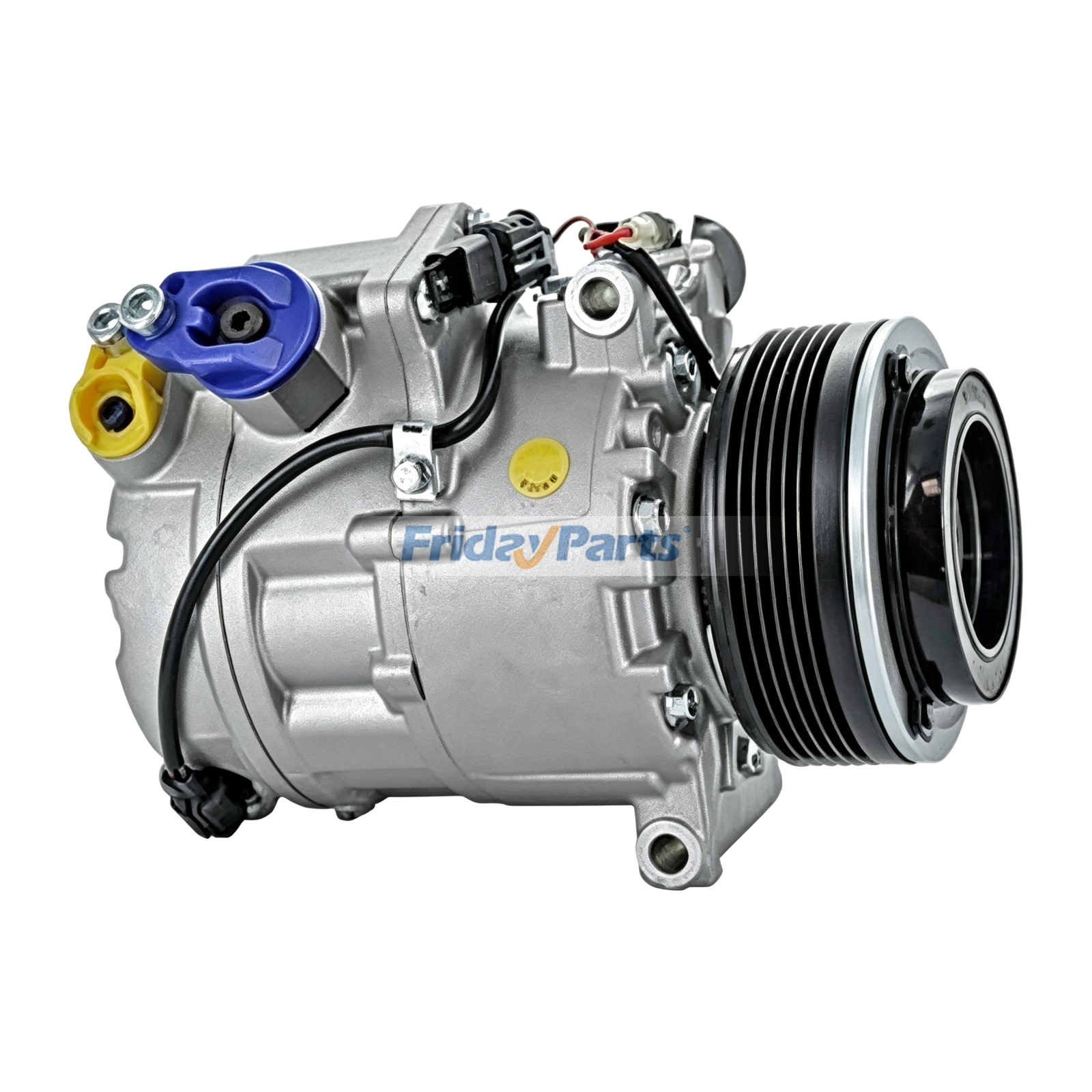 Compresor de aire acondicionado de 12 V CSE717C, paquete de 6, 110 mm, números de pieza 64509121758, 64529185142, 64526988518 y 64529121758 para BMW Motor N52, vehículo X5 3.0L para Motor,Vehículo