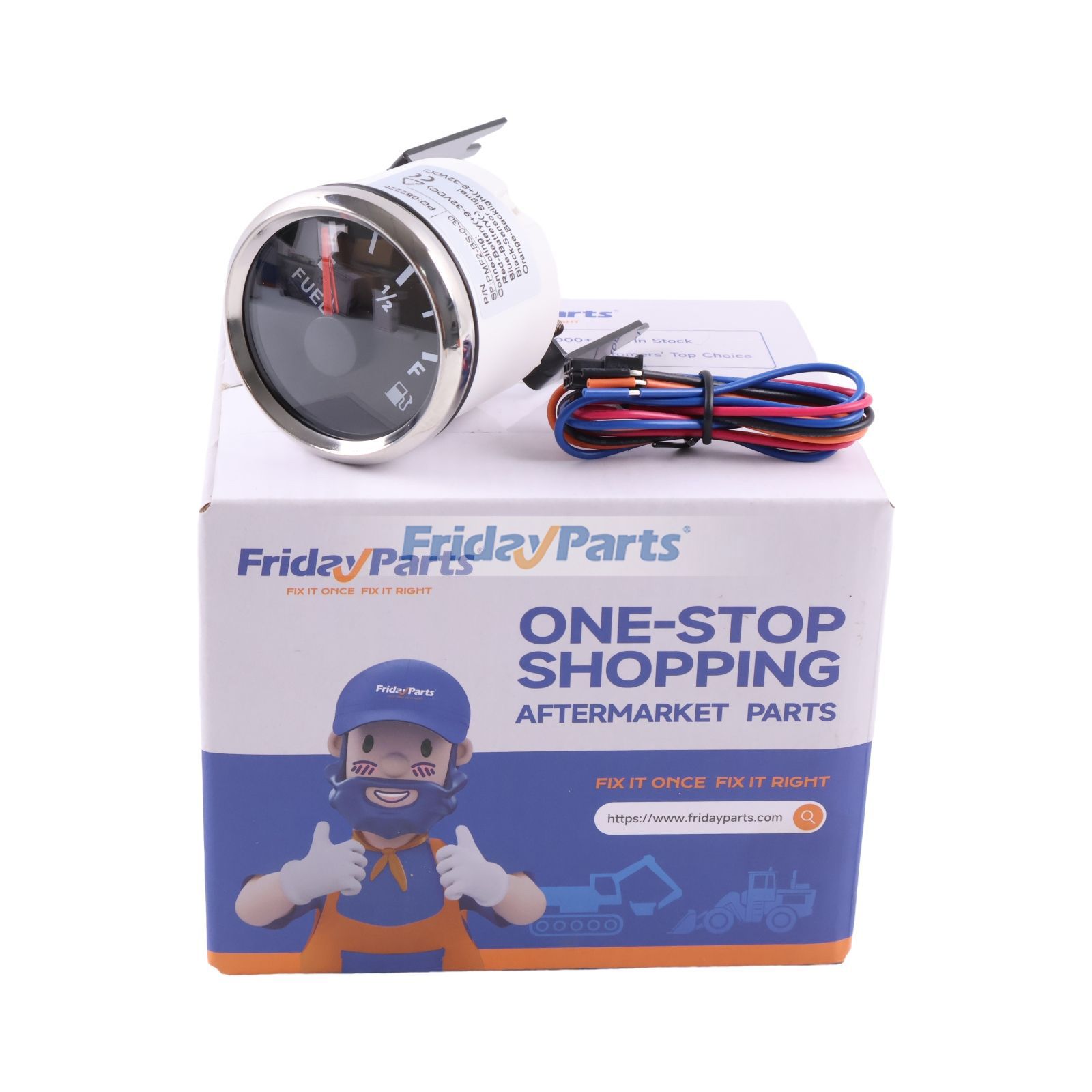 12V Negative Ground 3 Prong Fuel Gauge AR46271 for John Deere Tractor 1010 2010 2510 3010 3300 4010 4020 6600 Skidder 440 500