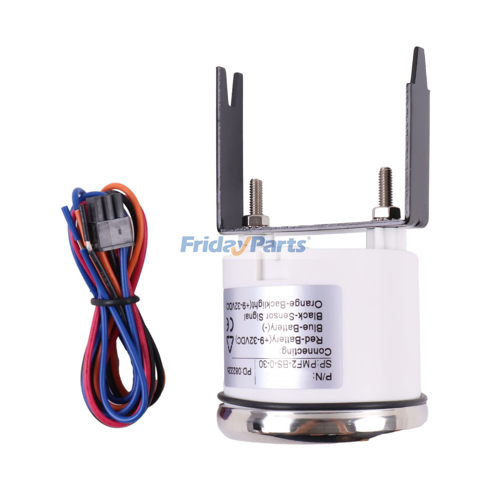 12V Negative Ground 3 Prong Fuel Gauge for Loader,Skidder