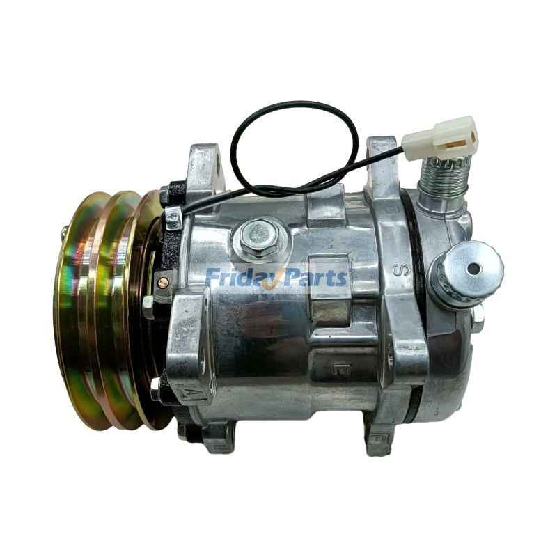 Compresor de aire acondicionado SD5H11 de 12 V 48098945 para tractores New Holland T2320, T2410, T2420, TC40DA, TC45DA y Boomer 3040
