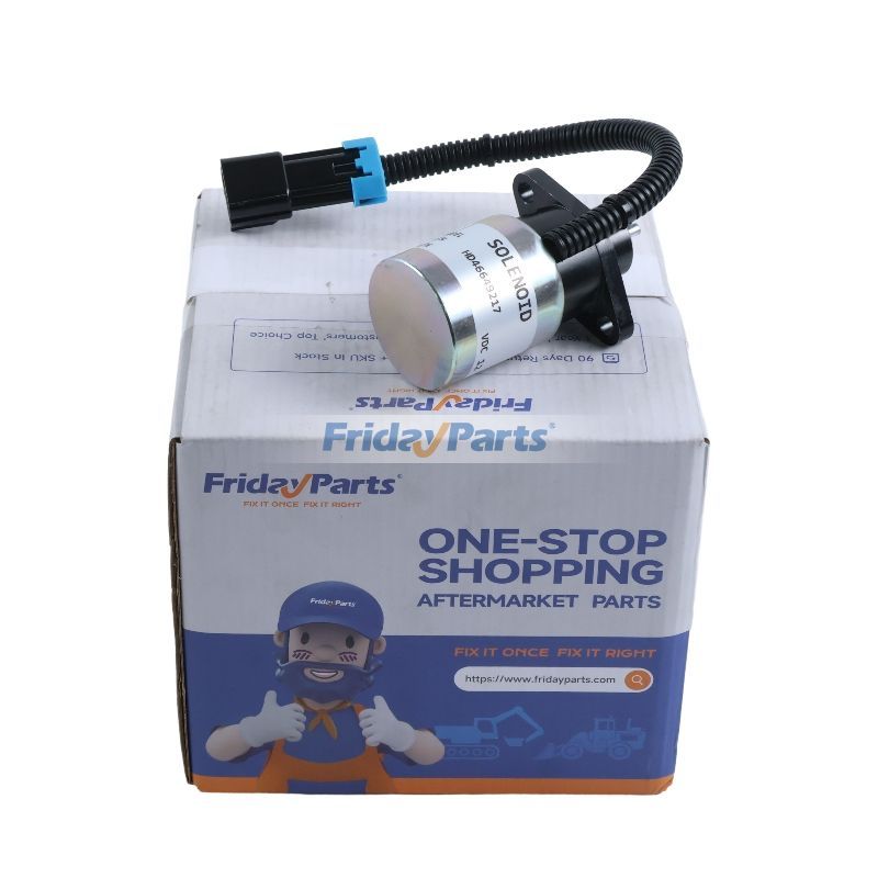 12V Stop Solenoid 0175-12A5C9S SA-4863-12 for Kubota Woodward Engine