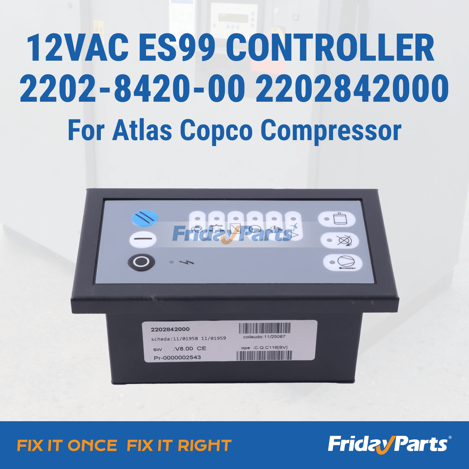 12VAC ES99 Controller Compressor for Air Compressor