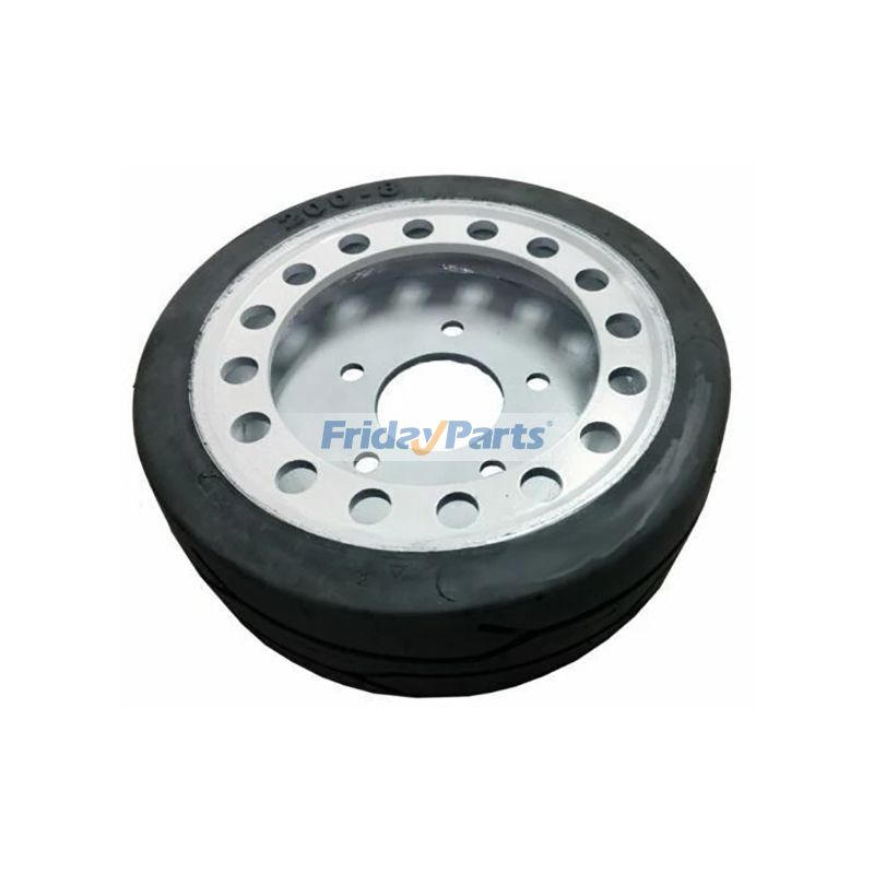 12X4 Rim Non Marking Wheel Assembly With Brake Ring SJ158437 for Skyjack Scissor Lift SJIII3219 SJIII3015 SJIII3215 SJIII3019