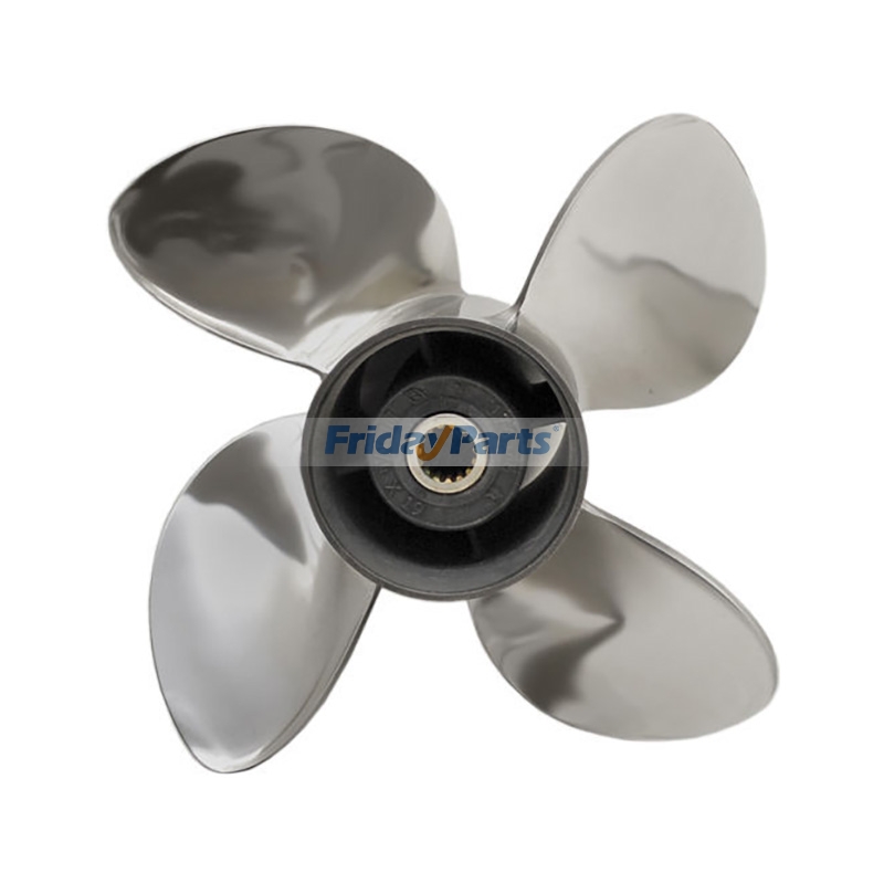 13-3/4" x 2 RH Rotation 4 Edelstahlpropeller MAR-GYT4B-V6-20 für Yamaha Außenbordmotoren 70 PS, 75 PS, 80 PS, 90 PS, 100 PS, 115 PS