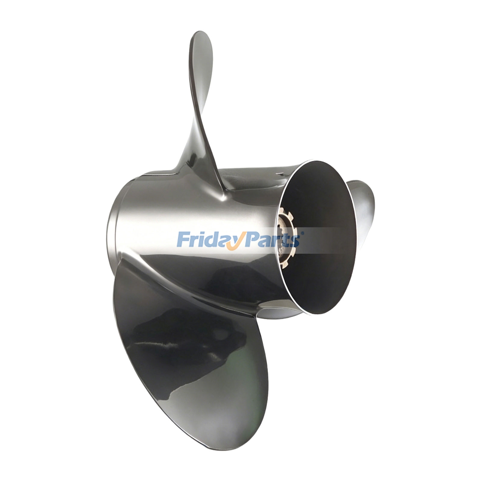 Hélice de 3 palas derecha de 13,75" × 21" (349,25 mm × 533,4 mm) 48-16318A46 48-8M0151408 para motores fueraborda Mercury de 90 HP, 115 HP, 135 HP, 175 HP, 200 HP, 250 HP, 300 HP y 350 HP.