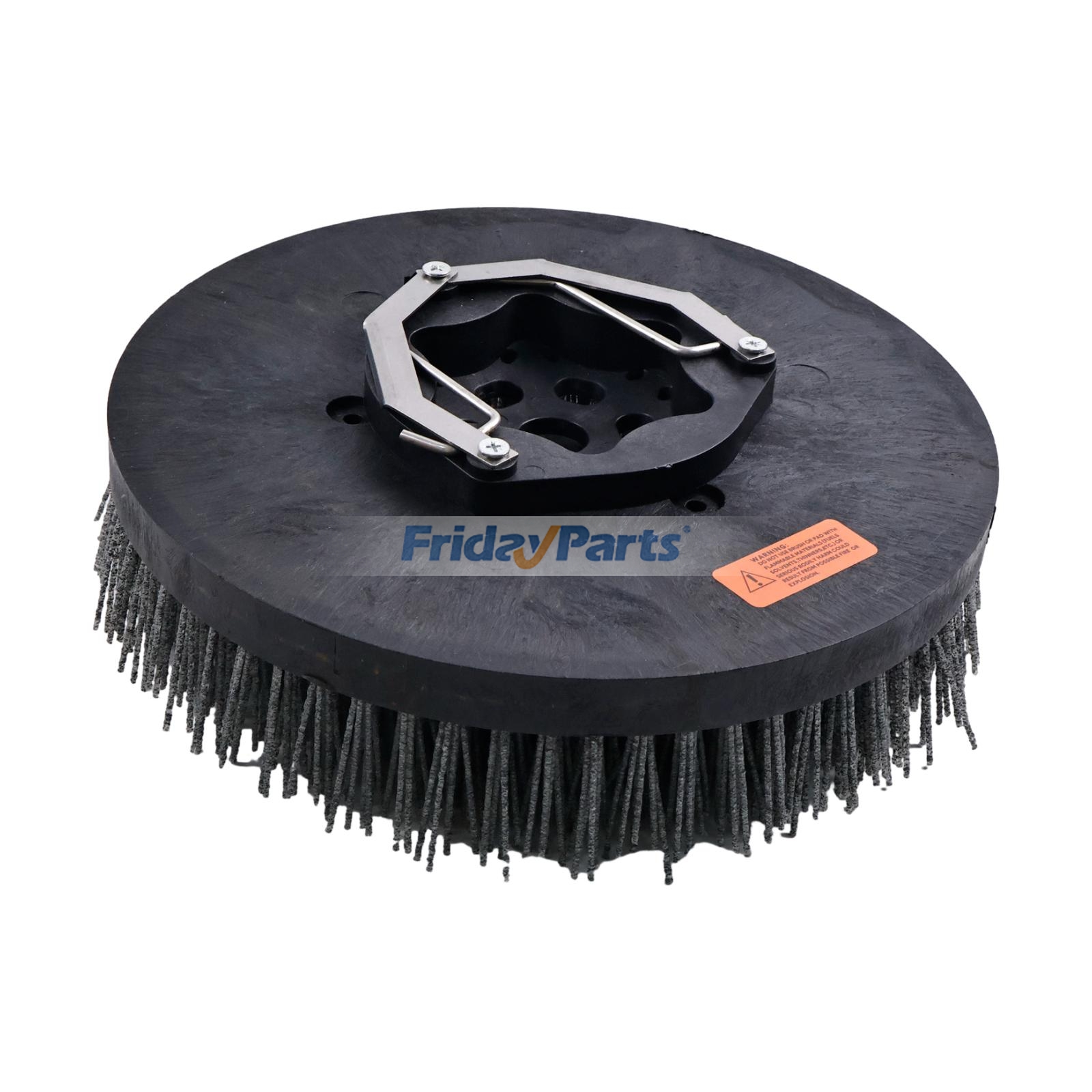 13-Inch Flat Floor Abrasive Disk Scrub Brush With Wiz Lock 1246593