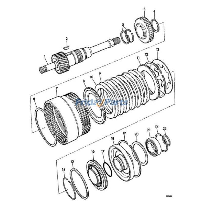 FridayParts 13 PCS Scheibe & Bagger