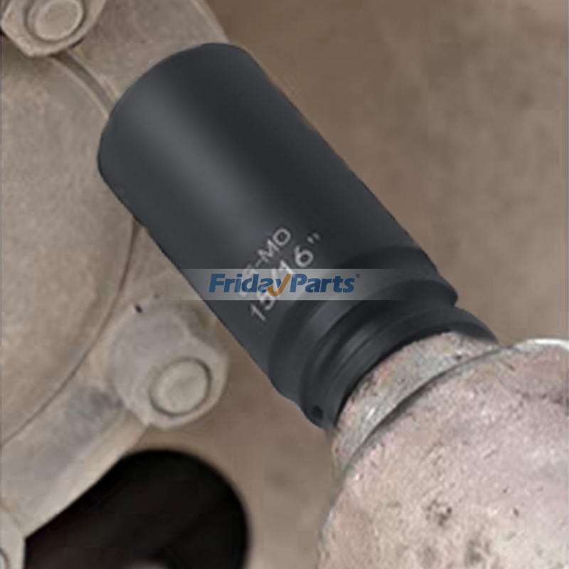 Juego de 13 dados de impacto profundo de 1/2 pulgada de acero CR-MO de alta resistencia con estuche de almacenamiento para Herramientas manuales y eléctricas