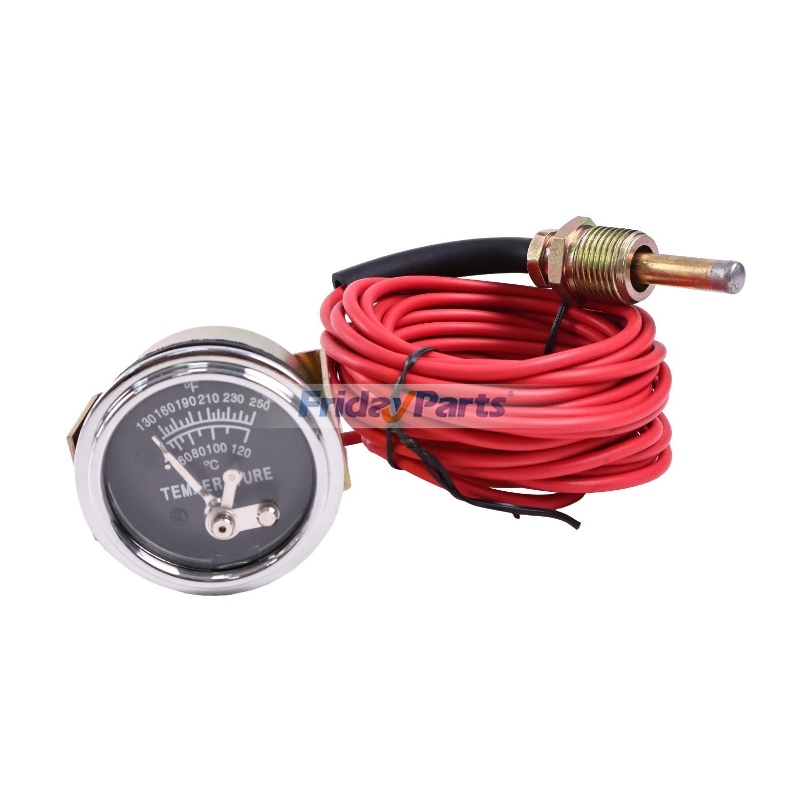 130-250°F 20Ft 1/2-14 NPT Temperature Gauge Replacement for Murphy A20T-250-20-1/2