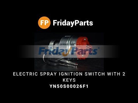 FridayParts Electric Spray Ignition Switch With 2 Keys