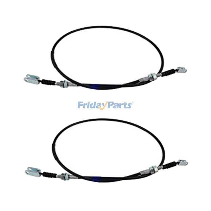 2 Pieces Parking Brake Cable 47408-33660-71 for Toyota Engine 1DZ 2Z 1Z 4Y Forklift 02-5FDF30 02-5FGF30 62-5FDF30 02-5FDU30 02-5FGU30 02-6FD28 02-6FD30