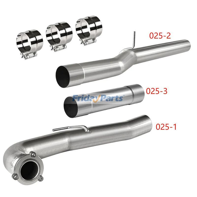4'' 3 Bolt Flanges Cat and DPF Delete Pipe for Duramax Engine 6.6L LML Chevy GMC Sierra 2500HD 3500HD 2015.5-2016