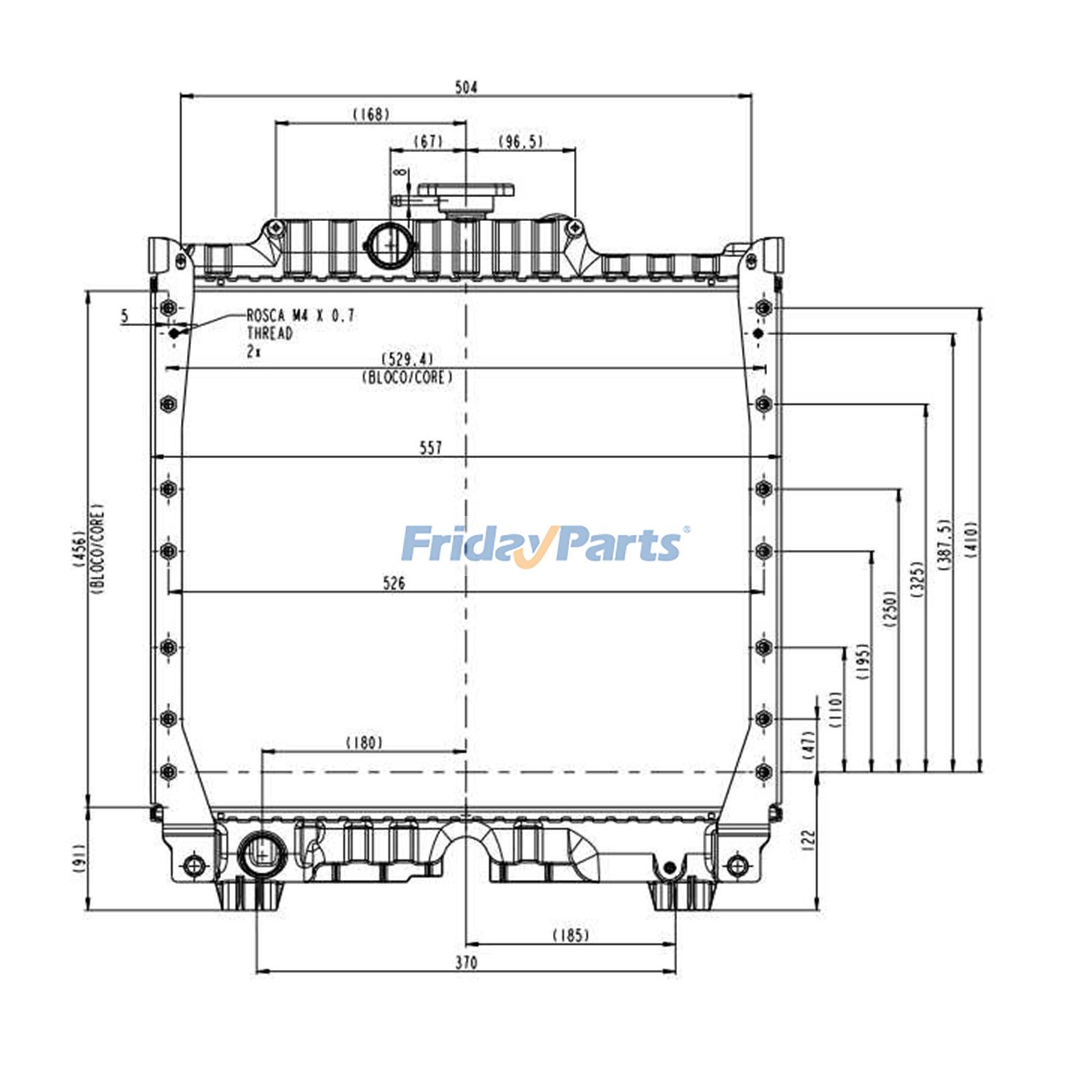 Tractor Water Tank Radiator