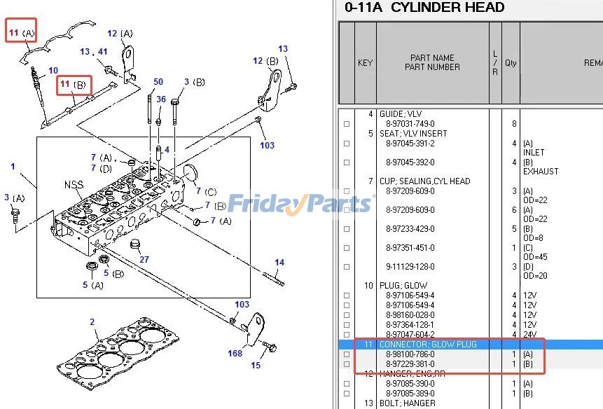 Preheat Plug for Engine