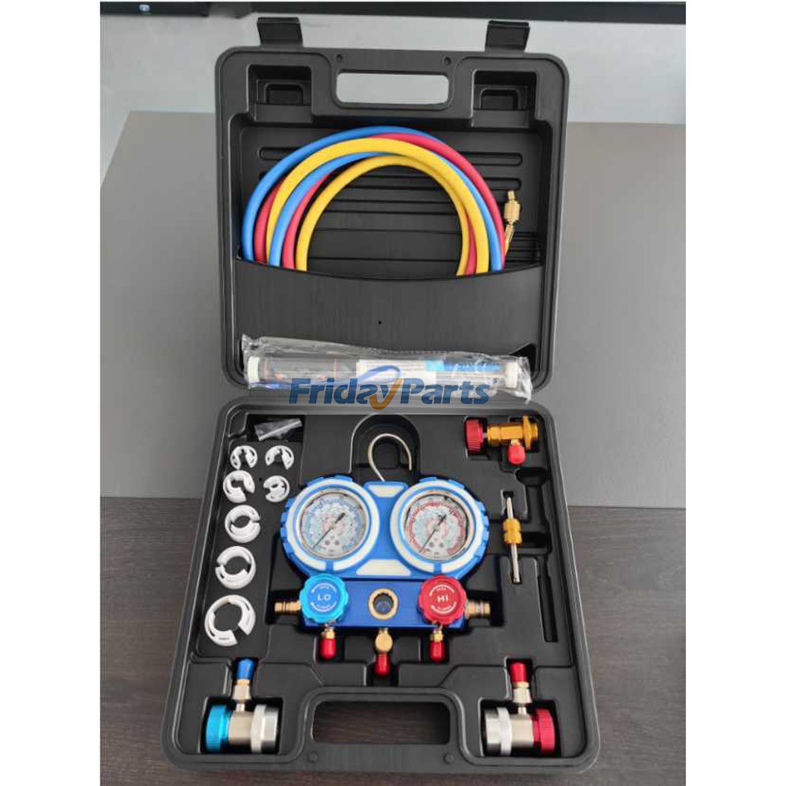 PB Motor Tech 3-Wege-AC-Verteilermanometer-Set für Kältemittel R134A R410A R404A