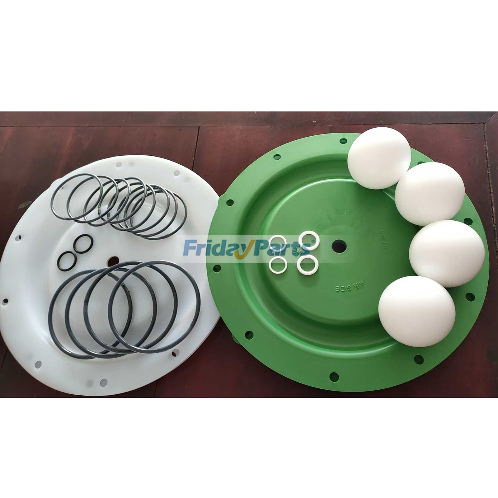 Kit de serviço de seção de fluido 637165-44 para bomba de diafragma Ingersoll Rand ARO