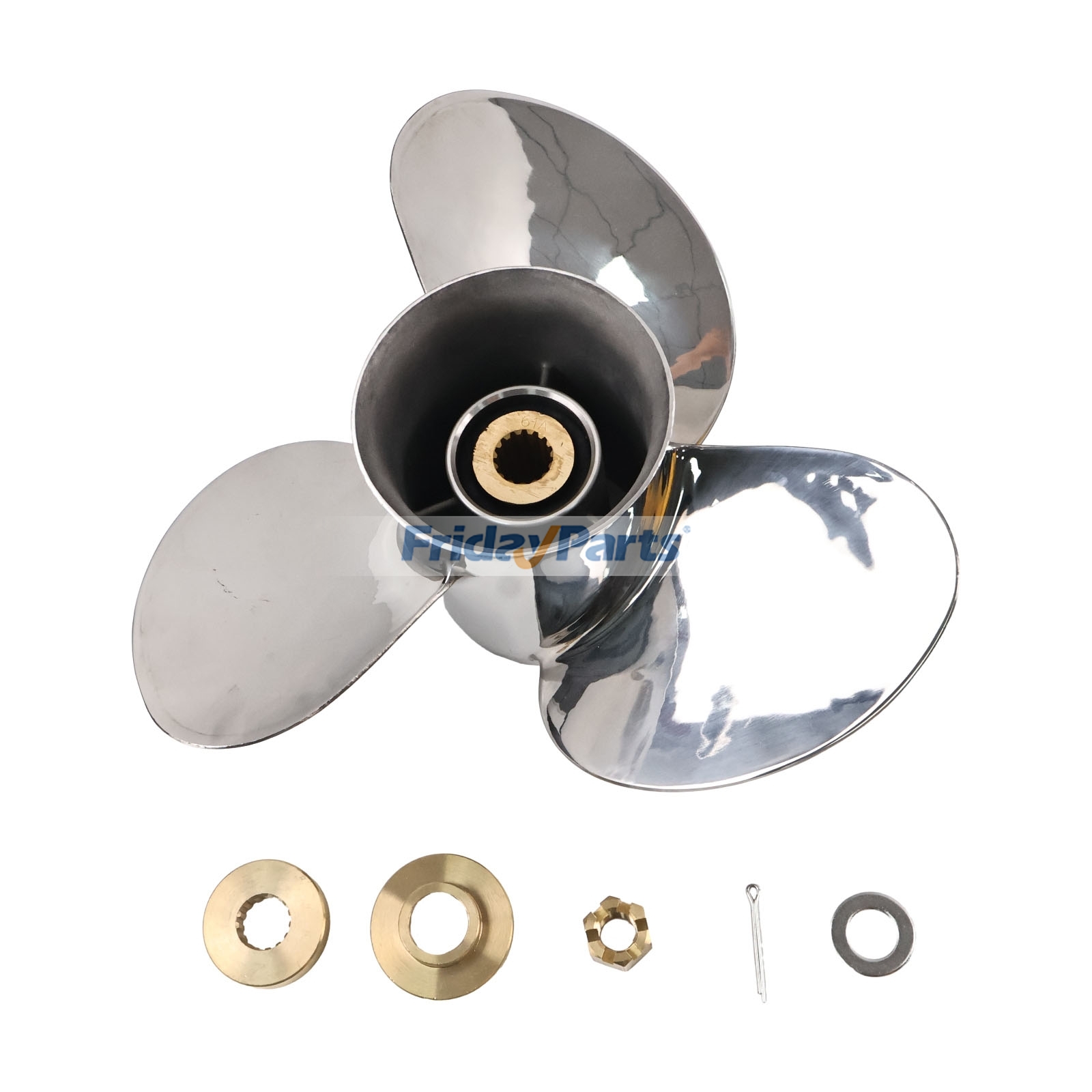 14 1/2 15 15-Tooth Propeller 68F-45970-20-00 for Yamaha Outboard Motor 150HP-300HP F150 F200 F225 F250