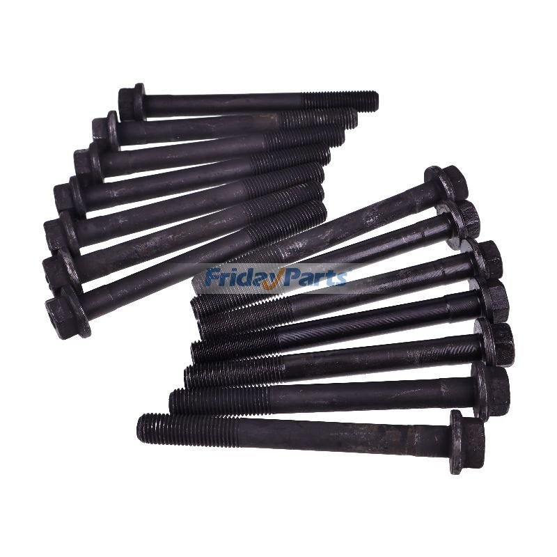 Excavator 14 PCS Cylinder Head Bolt 3TNV88 3TNV84 3TNE88 3TNE84 3JH3E