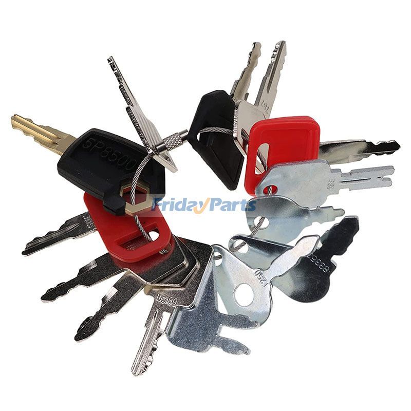 14 Pcs Ignition Key Set for Case JCB Caterpillar Komatsu