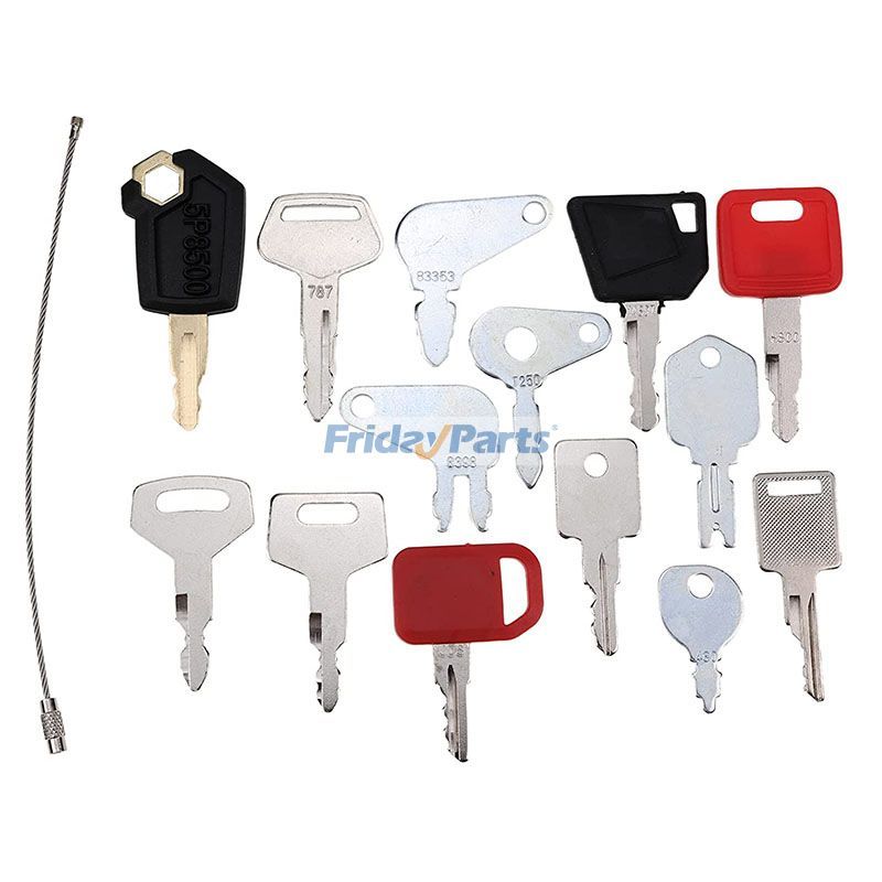 14 Stück Zündschlüssel für JCB, Caterpillar CAT, Komatsu, Bobcat, Hyster, Kobelco, Kawasaki, schwere AusrüstungFür BOBCAT,Für CASE,Für CAT,Für JCB,Für KOBELCO,Für KOMATSU,Für andere Marken