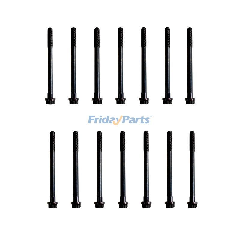 14 Pieces Cylinder Head Bolt 6209-000-044-00 for Iseki Engine E374 E374-G01 Tractor SG173H TXG237F3 TXGS24F TM3215