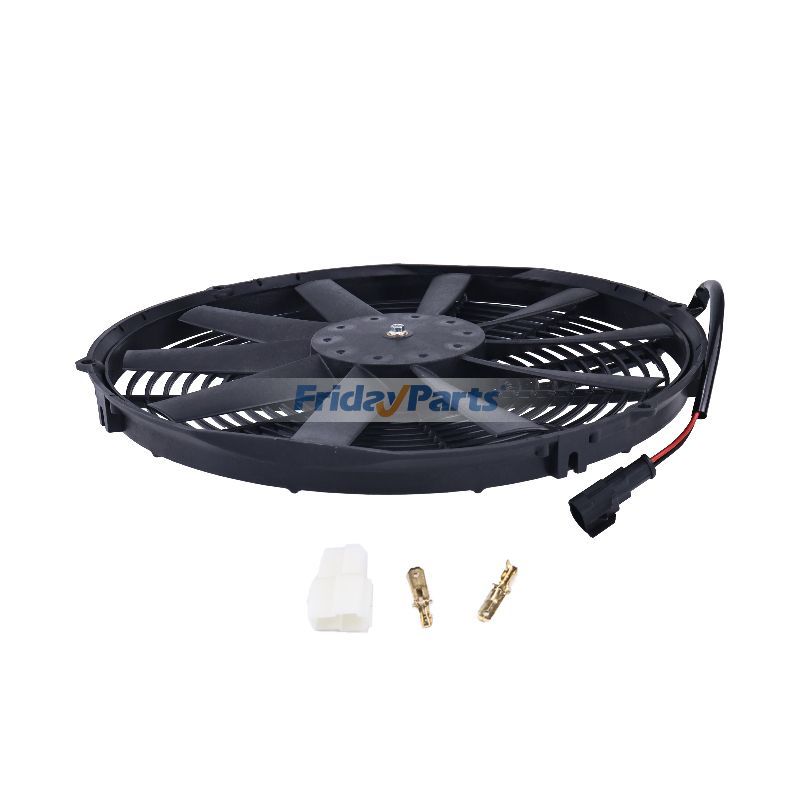 FridayParts 14" Pull Electric Pusher Fan