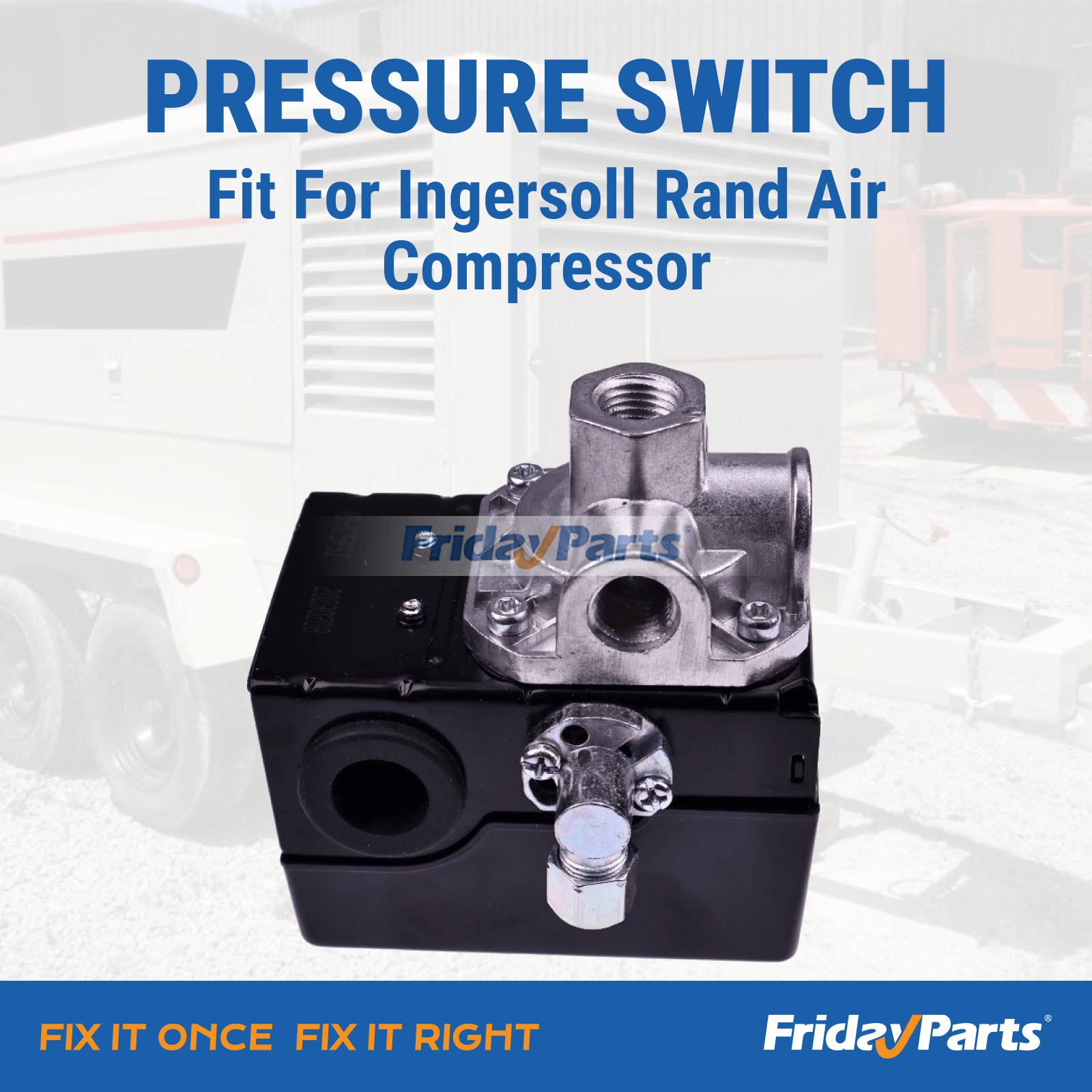 Pressure Switch 56288020 Installed on Ingersoll Rand Air Compressor System