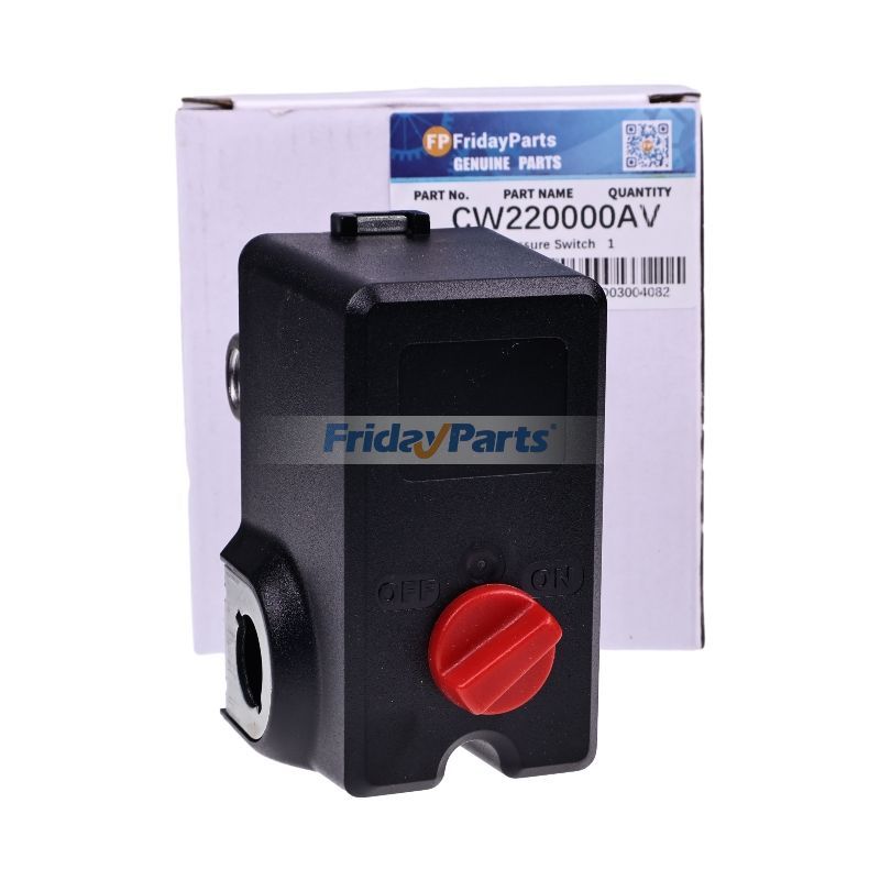 Interrupteur de pression de rechange Kobalt Belaire Atlas Copco CW220000AV 145 PSI-175 PSI pour compresseur d'air électrique XC602000 XC802000 XC802100