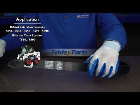 Correa de transmisión para Bobcat S510, S530, S550, S570, S590, T550, T590, 7146391