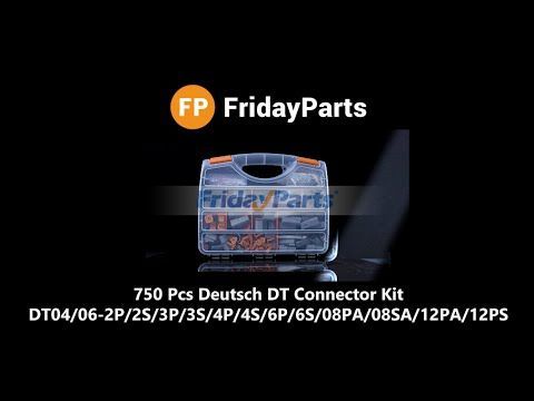 Kit de connecteurs DT 12 broches avec contacts solides 14 AWG de FridayParts