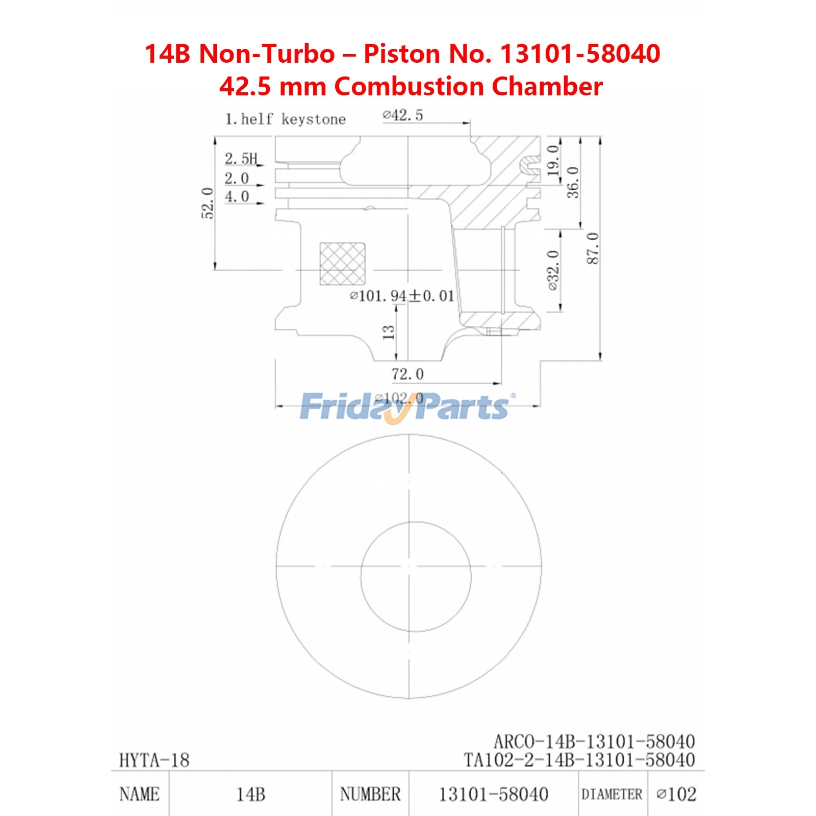 Overhaul Rebuild Kit compatible with Engine,Truck